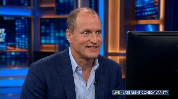 Woody Harrelson monitor blackout exposed synthetic confidence during live hosting gig